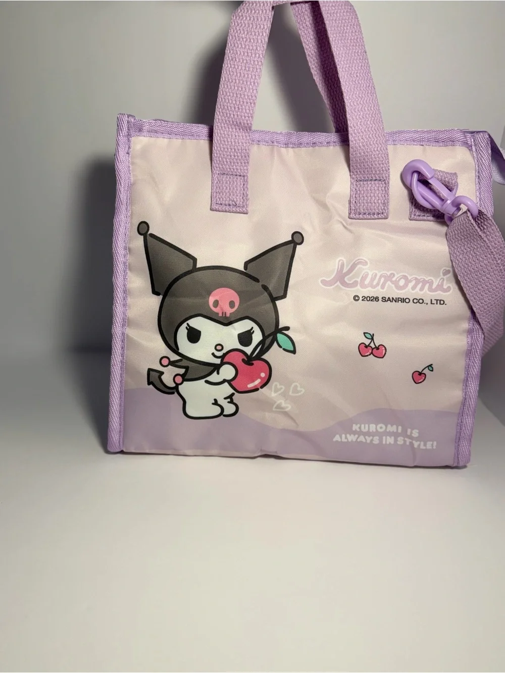 Sanrio Kuromi Lavender Lunch Tote Bag